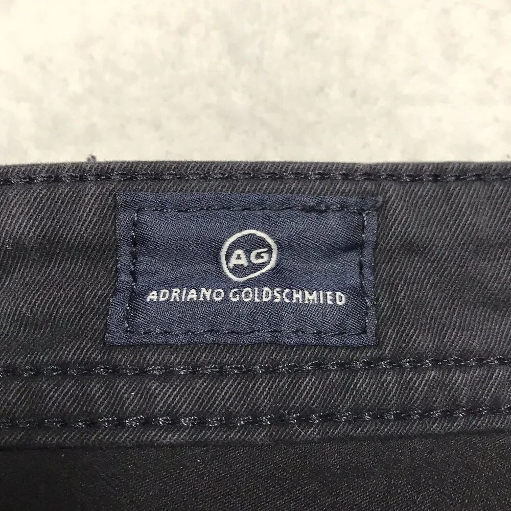 ADRIANO GOLDSCHMIED Matchbox Jean Men 30x34 Black Slim Straight Stretch USA